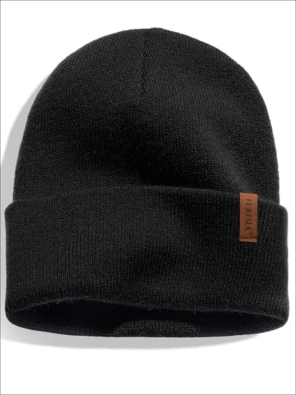 Thick Double-Layer Knit Cuffed Beanie Winter Skull Cap